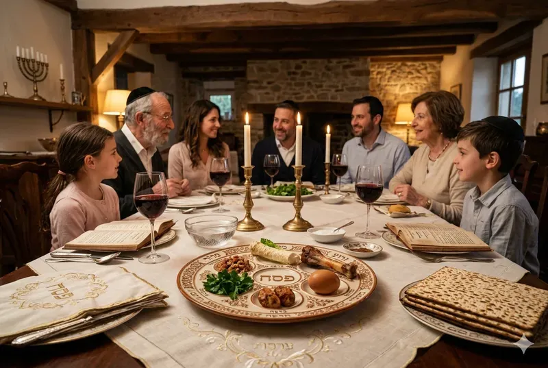 Passover Seder Table Scenes