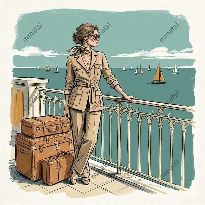 Retro Chic Tropical Fashion Illustrations