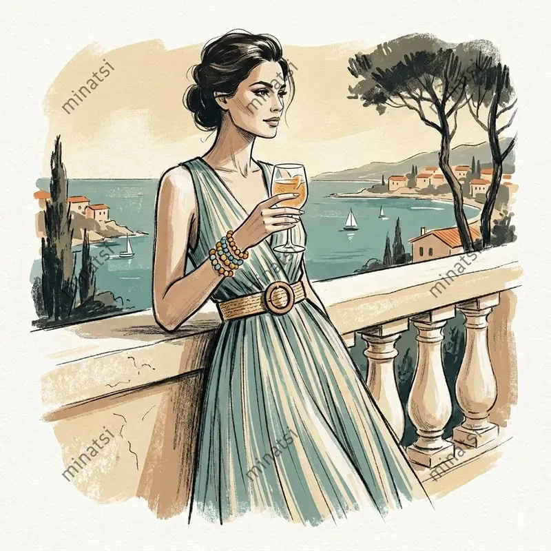 Retro Chic Tropical Fashion Illustrations