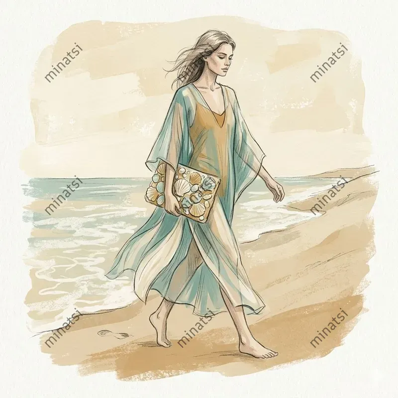Retro Chic Tropical Fashion Illustrations
