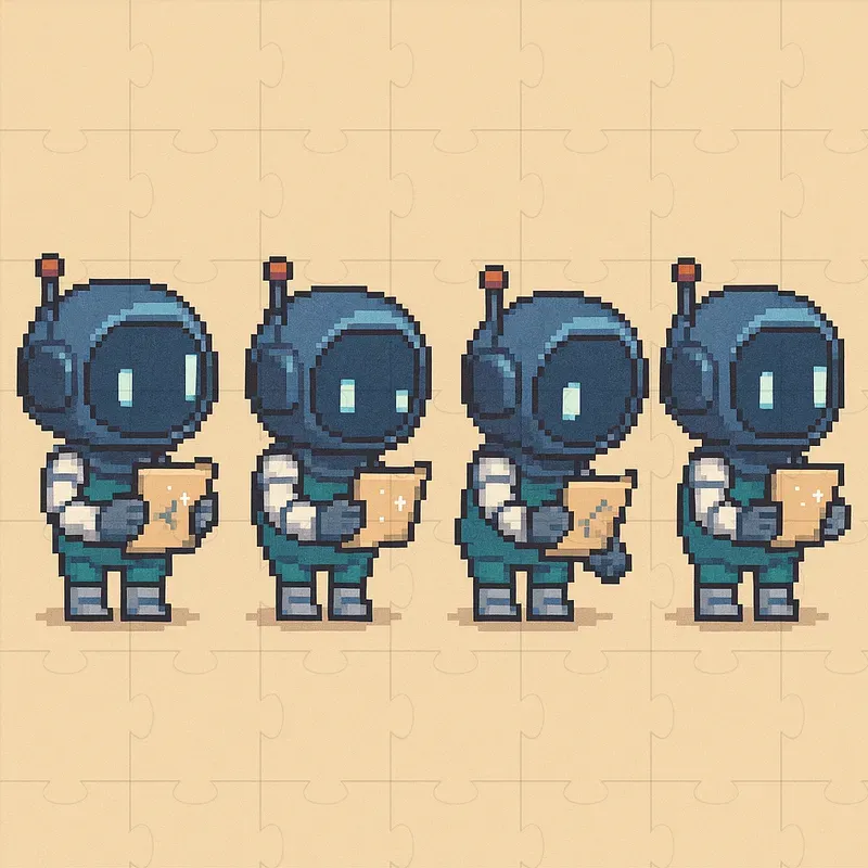 Cute Anime Robot Sprite Sheets