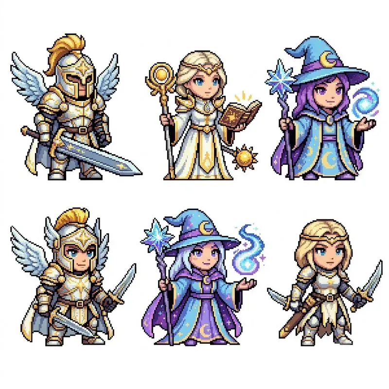 16bit RPG Character Sprite Set Studios