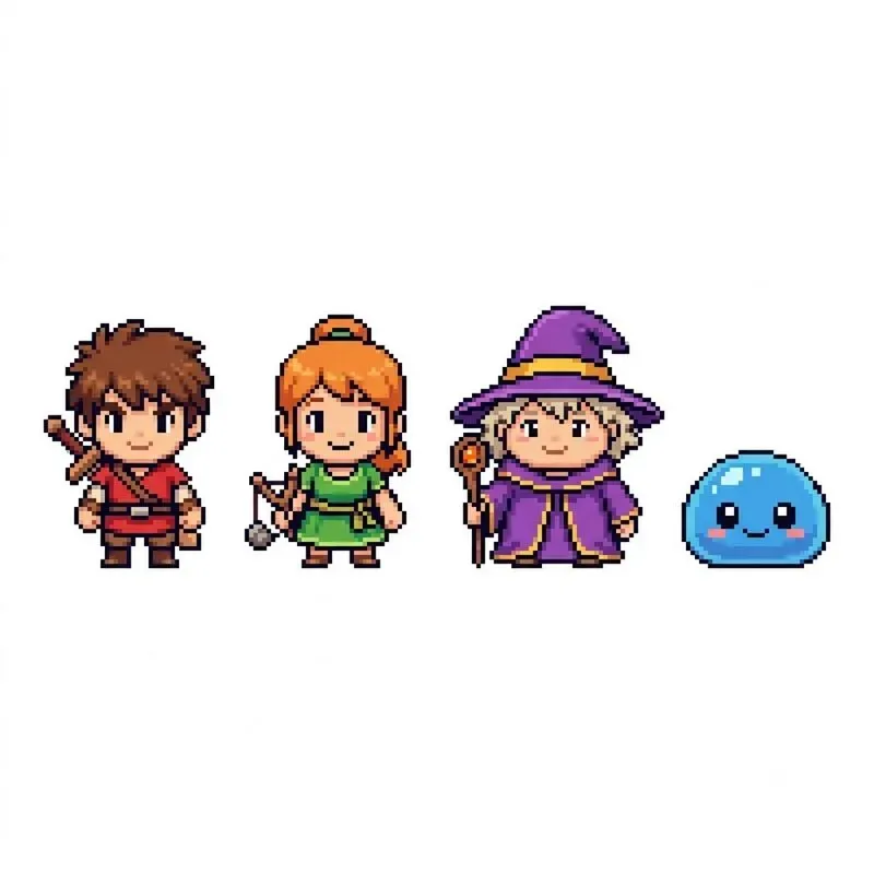 16bit RPG Character Sprite Set Studios