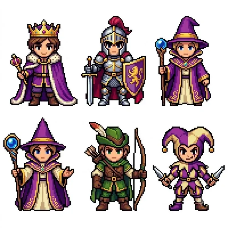 16bit RPG Character Sprite Set Studios