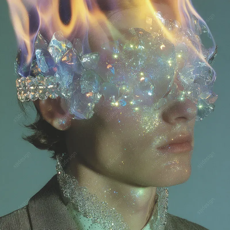 Glitter Prism Portrait Aesthetics