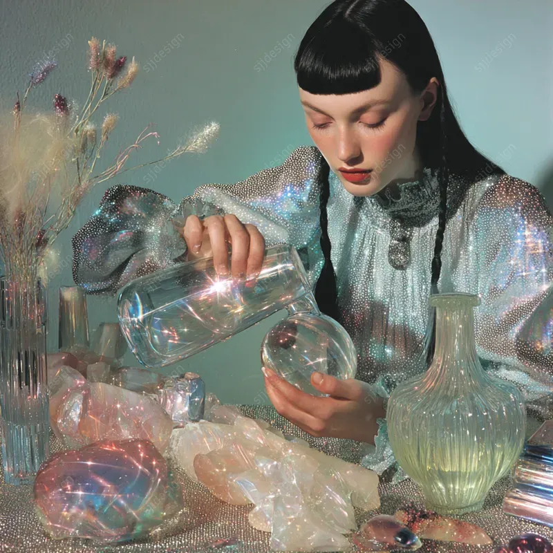 Glitter Prism Portrait Aesthetics