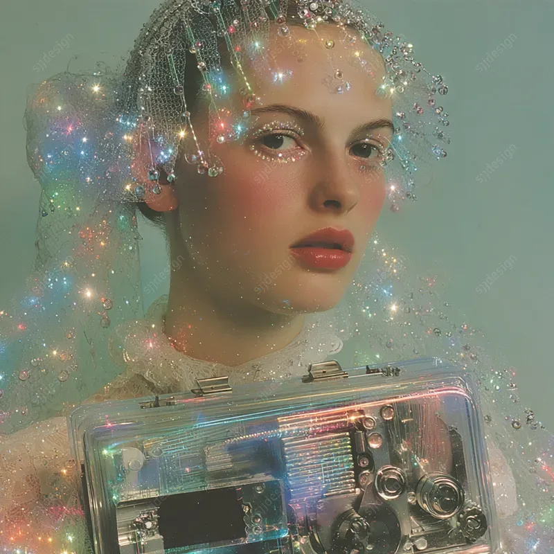 Glitter Prism Portrait Aesthetics