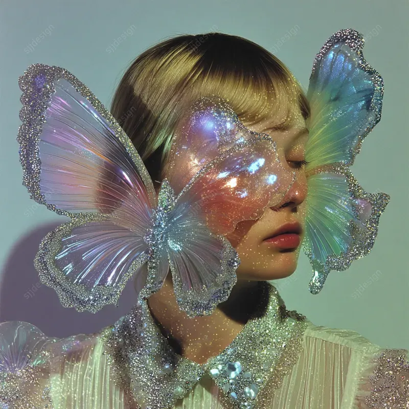 Glitter Prism Portrait Aesthetics