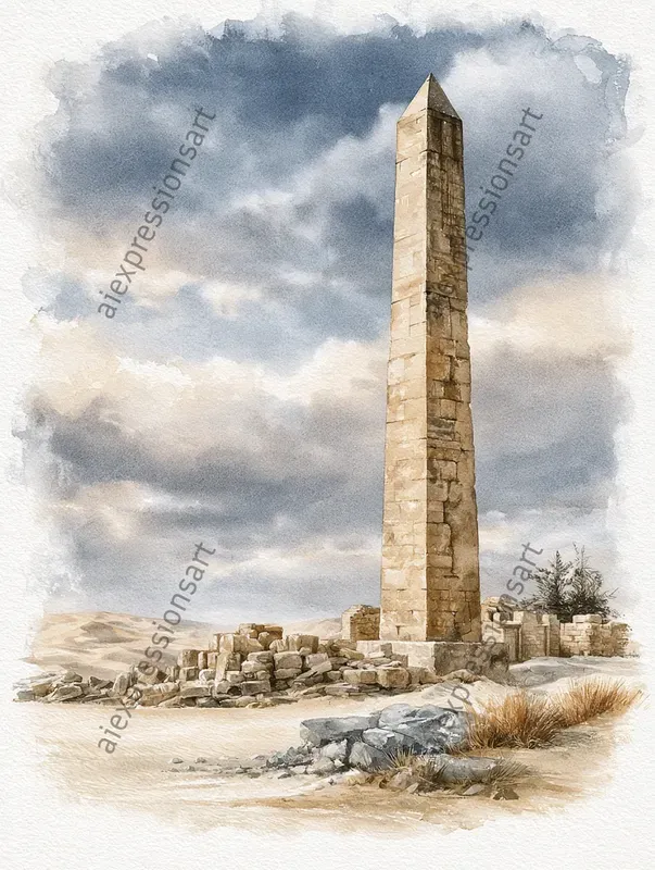 Romantic Watercolor Ruins