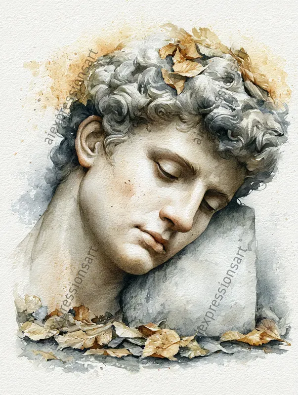 Romantic Watercolor Ruins