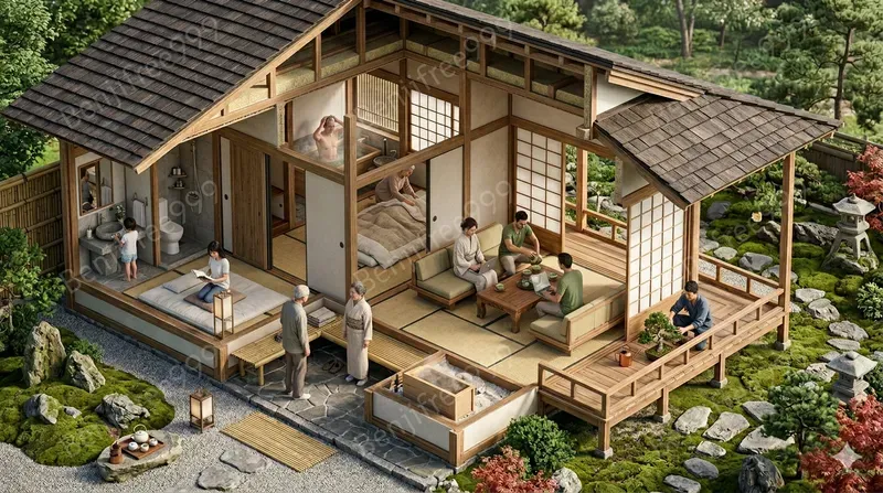 Ultrarealistic Isometric Home Cutaways