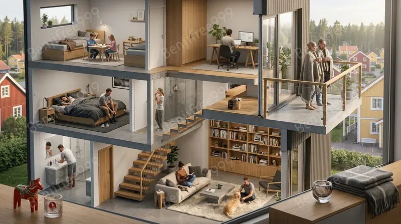 Ultrarealistic Isometric Home Cutaways