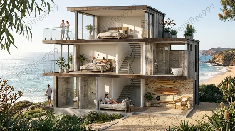 Ultrarealistic Isometric Home Cutaways