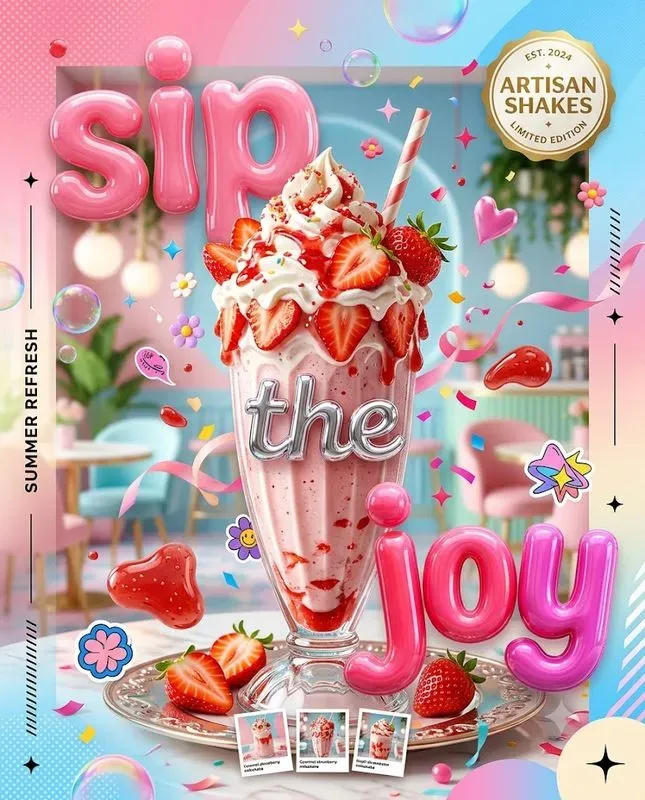 Glossy Pop Editorial Posters