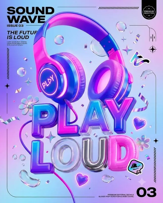 Glossy Pop Editorial Posters