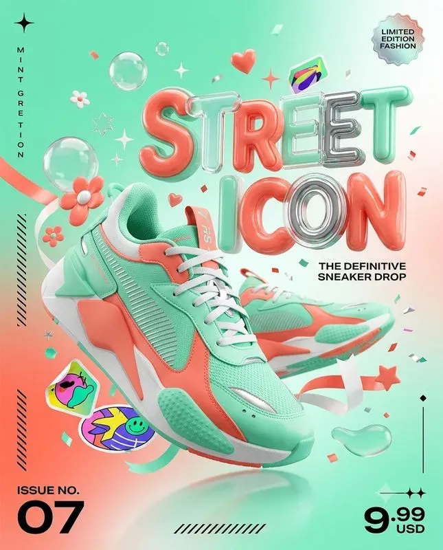 Glossy Pop Editorial Posters