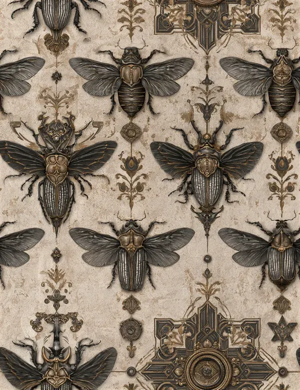 Medieval Occult Tapestry Patterns
