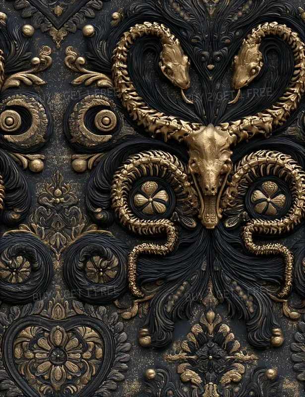 Medieval Occult Tapestry Patterns