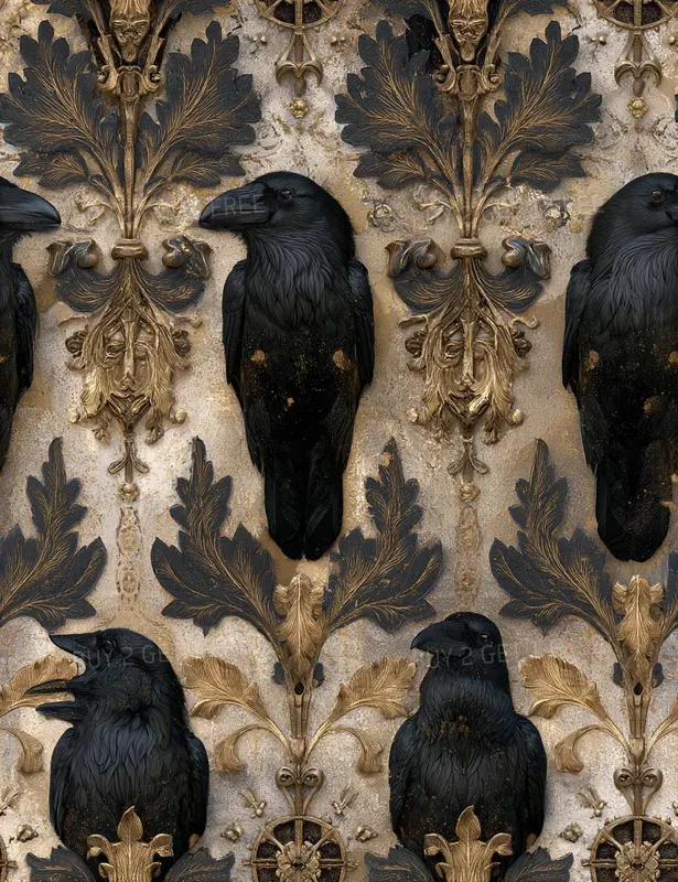 Medieval Occult Tapestry Patterns