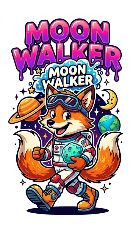 Space Astronaut Animal Cartoon Stickers