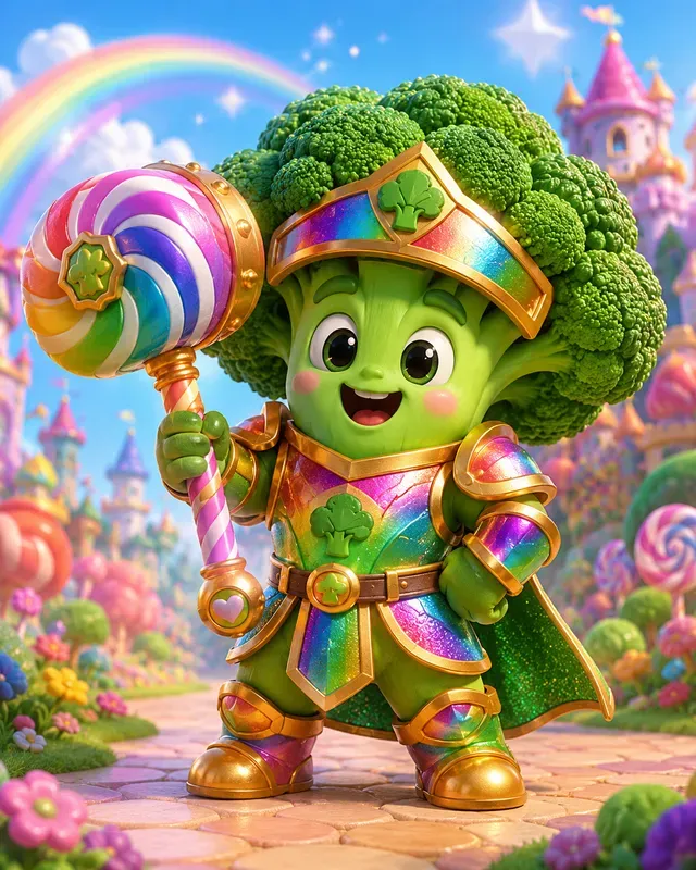 Cute 3D Veggie Warriors