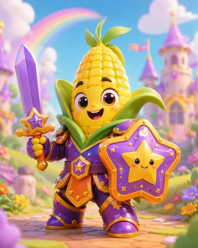 Cute 3D Veggie Warriors