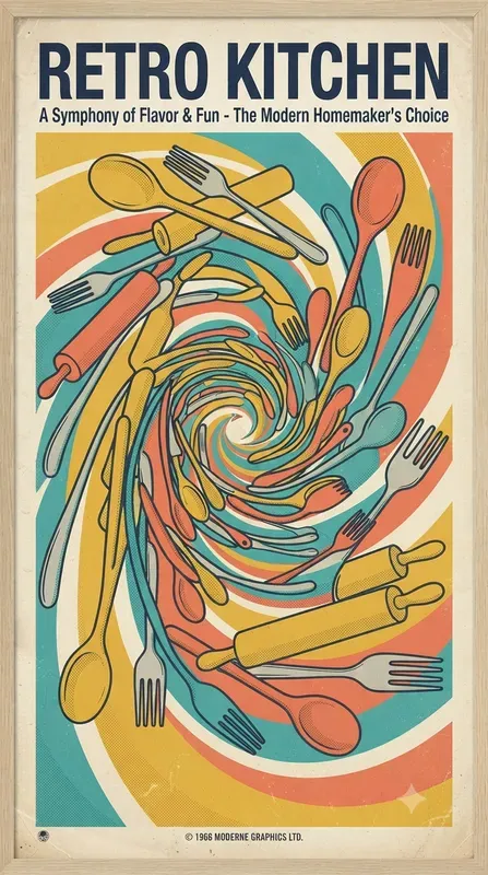 Retro Kitchen Pop Art Posters