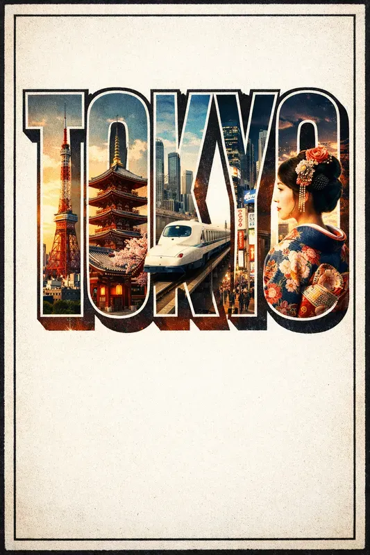 Travel Postcard Typography