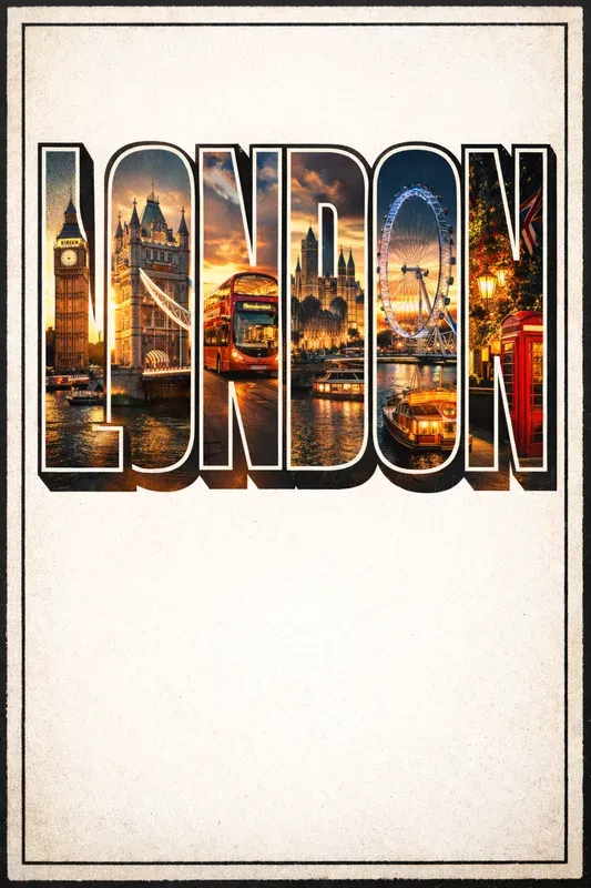 Travel Postcard Typography