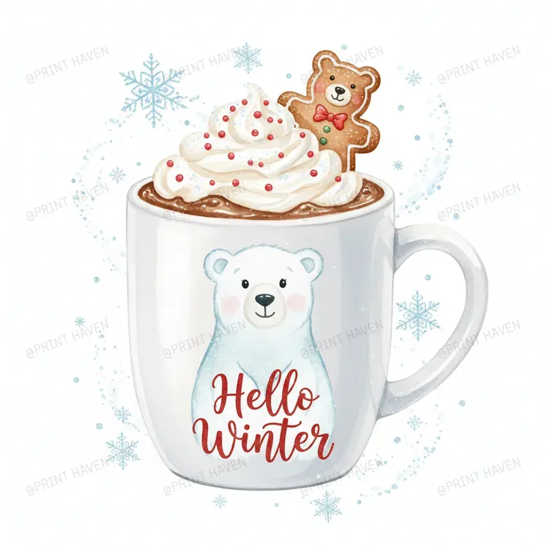 Winter In Mug Clipart For Etsy Sellers