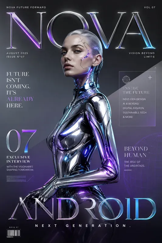 Typographic Fashion Editorial Posters