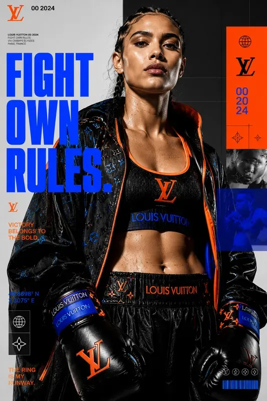 Typographic Fashion Editorial Posters