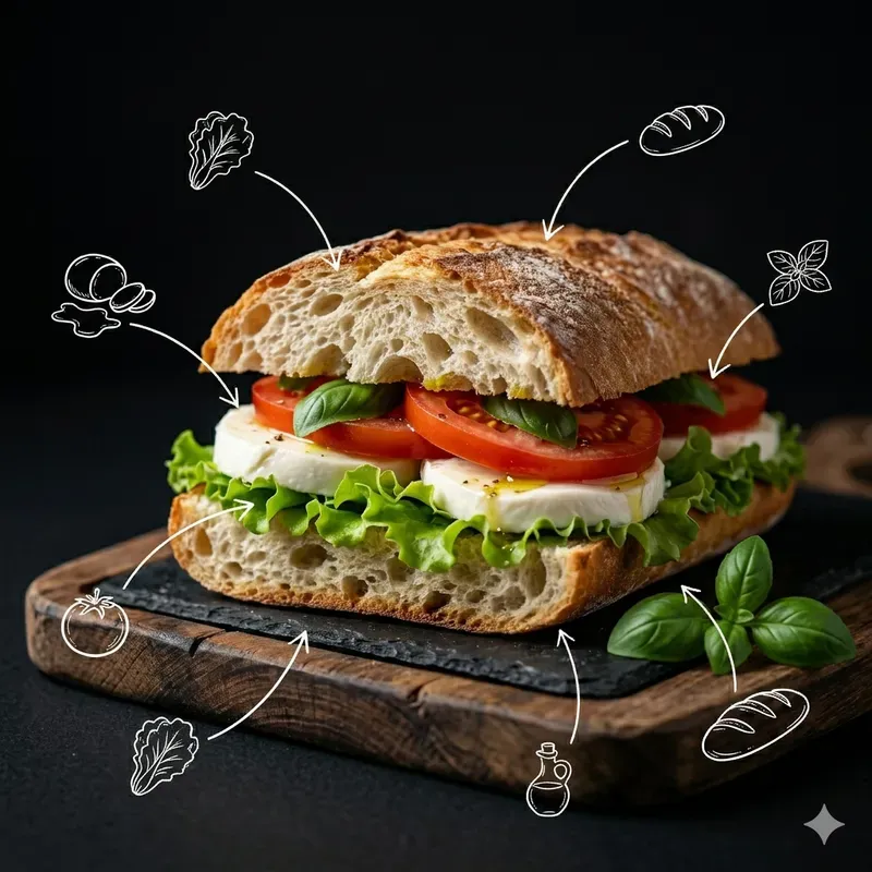 Food Photography Doodle Overlay Posters