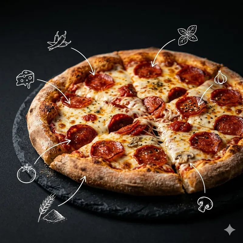 Food Photography Doodle Overlay Posters