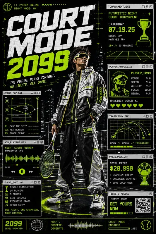 Streetwear Event Poster Collages
