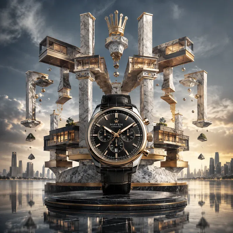 Luxury Crown Watch Prestige Poster Art