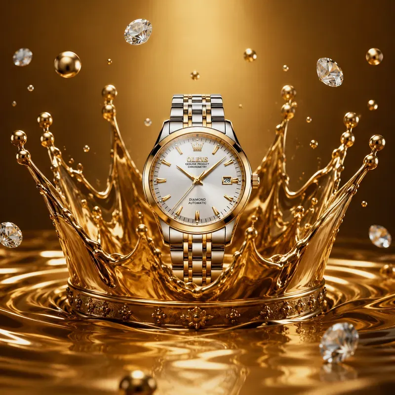 Luxury Crown Watch Prestige Poster Art