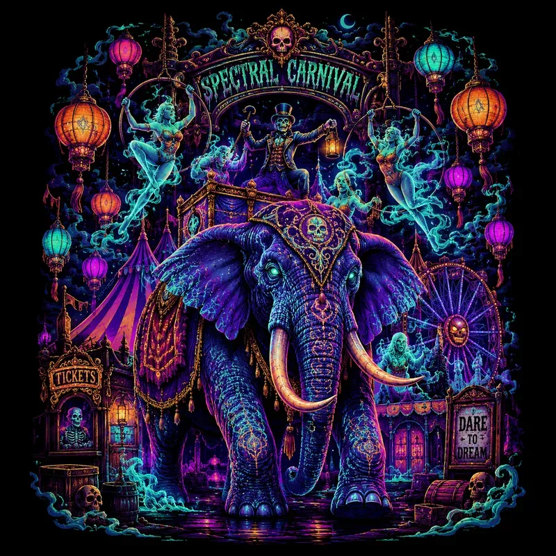 Neon Dark Fantasy Graphic Tee Generator