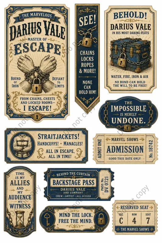 Circus Sideshow Wonders Vintage Ephemera