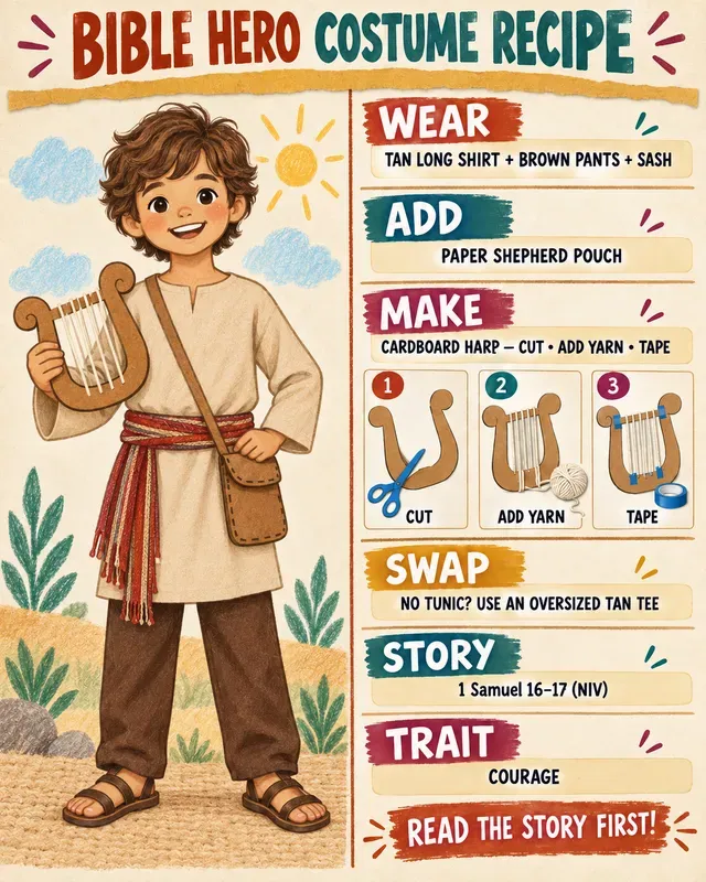 Easy Bible Hero Costume Kits