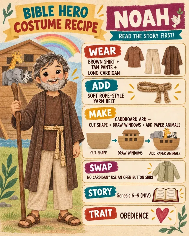 Easy Bible Hero Costume Kits