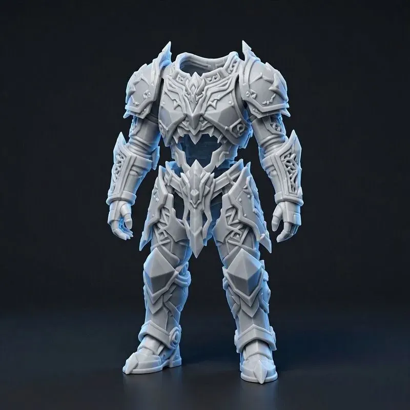 Matte Polymer Game Armor Set Generator