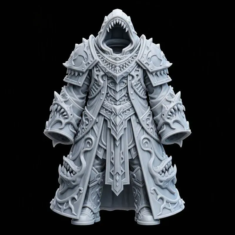 Matte Polymer Game Armor Set Generator