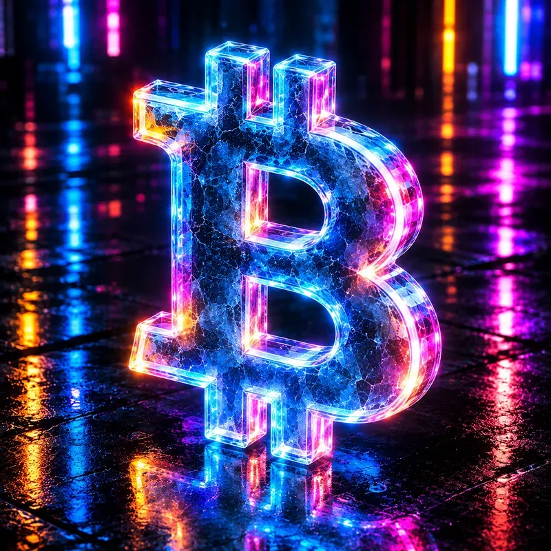 3d Cyberpunk Glowing Neon Glass Ice Logos