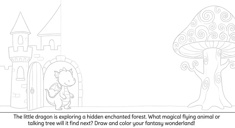 Interactive Story Coloring Pages For Kids