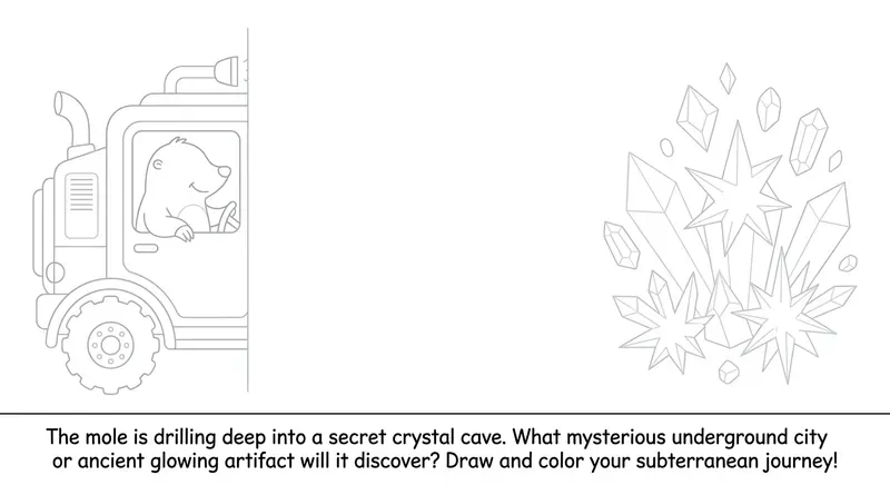 Interactive Story Coloring Pages For Kids