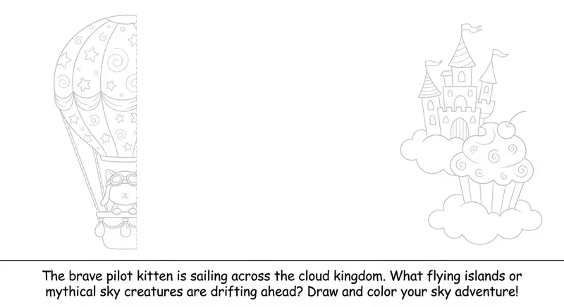 Interactive Story Coloring Pages For Kids