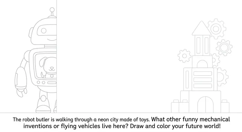 Interactive Story Coloring Pages For Kids