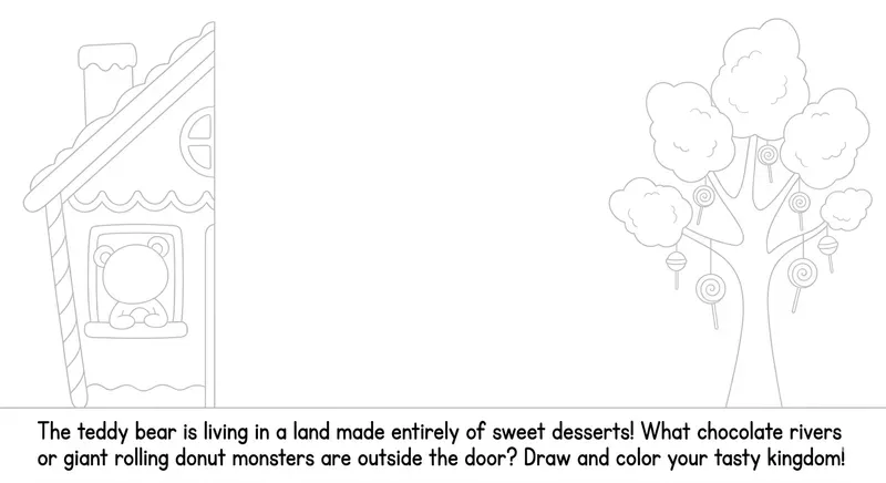 Interactive Story Coloring Pages For Kids
