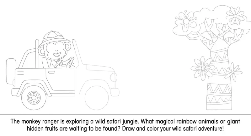 Interactive Story Coloring Pages For Kids